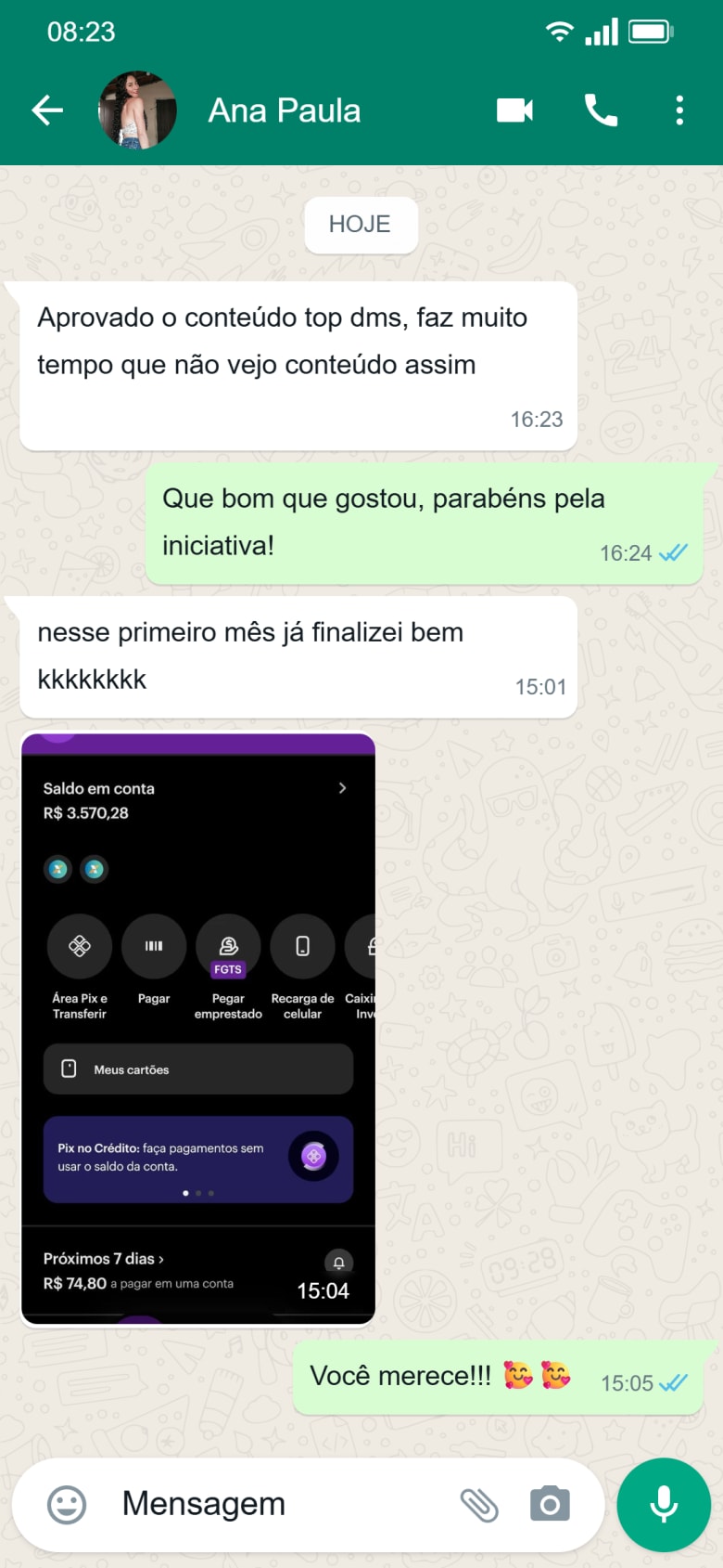 Depoimento Ana Paula — R$3.570 no primeiro mês