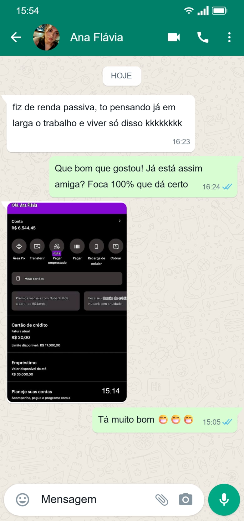 Depoimento Ana Flávia — R$5.544 em renda passiva